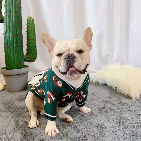 Frenchie World Shop French Bulldog Winter Cardigan