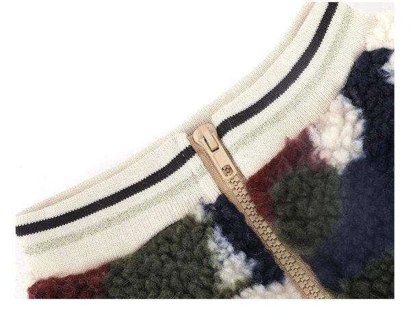 Frenchie World Shop French Bulldog Woolen Multicolored Fuzzy Sweater