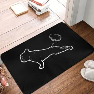 Frenchie World Shop French Bulldogs Yoga Doormat Rug carpet Mat Footpad Bath mat Non-slip toilet Balcony Parlor durable Washable