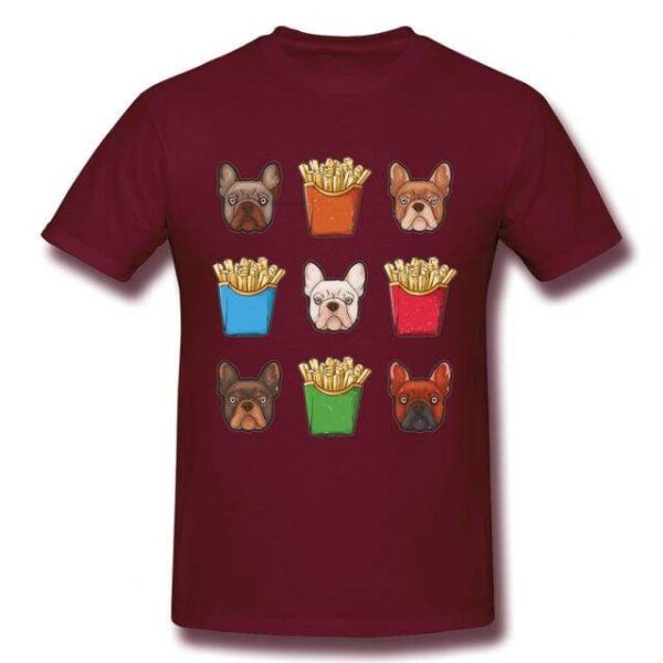 Frenchie World Shop French Fries French Bulldog T-shirt