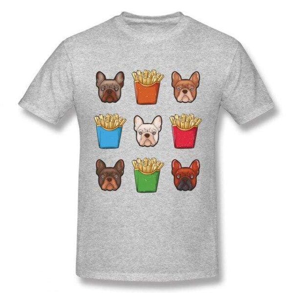 Frenchie World Shop French Fries French Bulldog T-shirt