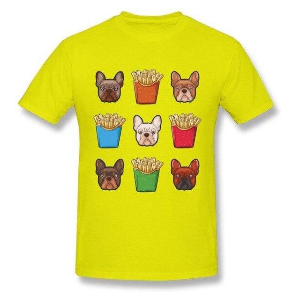 Frenchie World Shop French Fries French Bulldog T-shirt