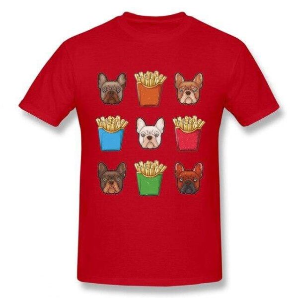 Frenchie World Shop Red / S French Fries French Bulldog T-shirt