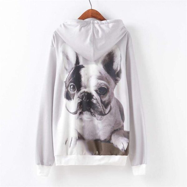 Frenchie World Shop Human clothing "French Moustache" Spring hoodie