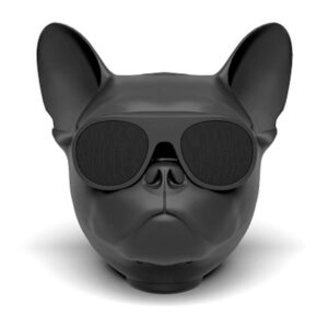 Frenchie World Shop Black Frenchie Bluetooth Speaker