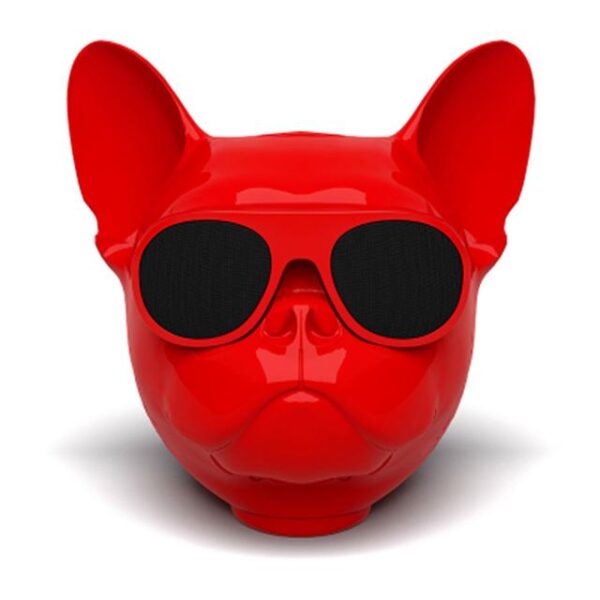 Frenchie World Shop Red Frenchie Bluetooth Speaker