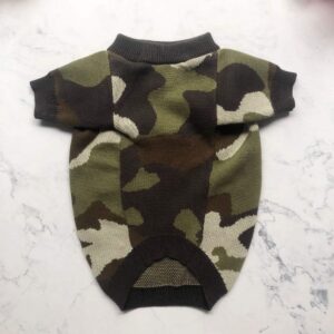 Frenchie World Shop Frenchie Camo Knitted Sweater