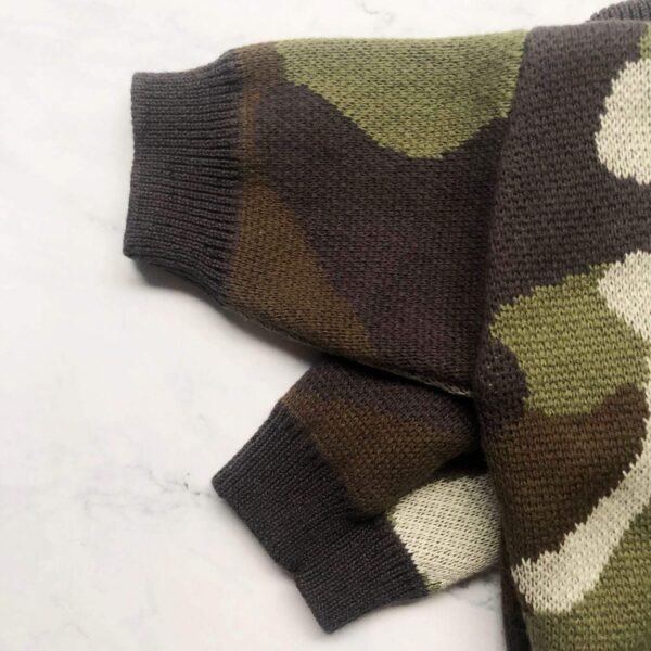 Frenchie World Shop Frenchie Camo Knitted Sweater