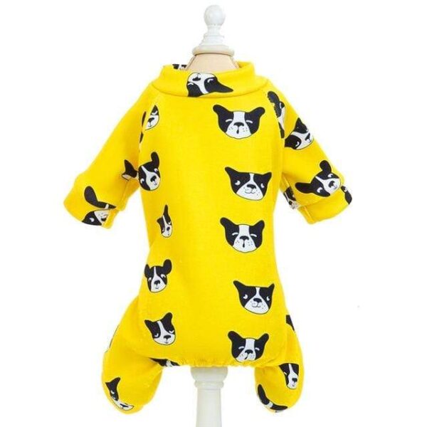 Frenchie World Shop Yellow / XXL Frenchie Face Dog Pajamas