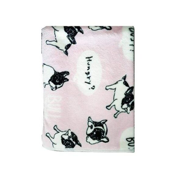 Frenchie World Shop Frenchie Fleece Dog Blanket