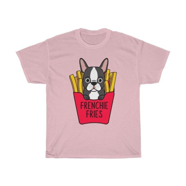 Printify T-Shirt Light Pink / S Frenchie Fries Unisex Cotton Tee