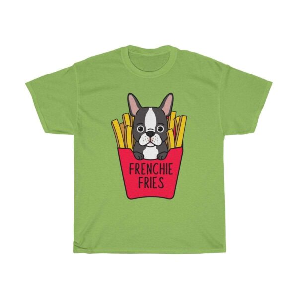Printify T-Shirt Lime / S Frenchie Fries Unisex Cotton Tee