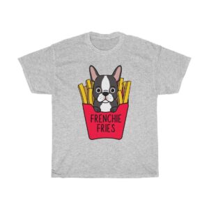 Printify T-Shirt Sport Grey / L Frenchie Fries Unisex Cotton Tee
