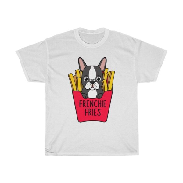 Printify T-Shirt White / S Frenchie Fries Unisex Cotton Tee