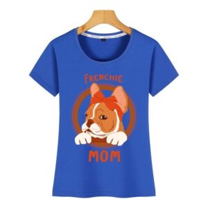 Frenchie World Shop Blue / S Frenchie Lady T-shirt