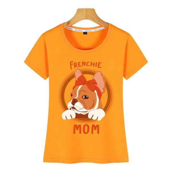 Frenchie World Shop Orange / XXL Frenchie Lady T-shirt