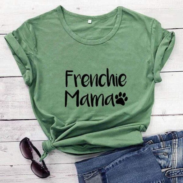 Frenchie World Shop olive-black text / XXXL / China Frenchie Mama Women's T-Shirt