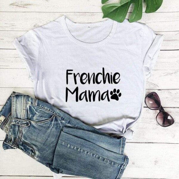 Frenchie World Shop white-black text / M / China Frenchie Mama Women's T-Shirt