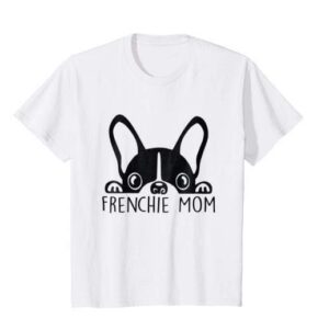 Frenchie World Shop White-black txt / S Frenchie Mom T-Shirt