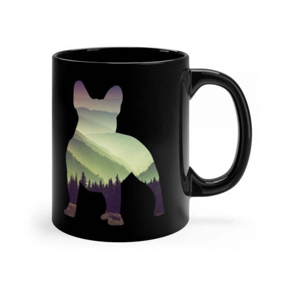 Printify Mug 11oz Frenchie Mountain Black mug 11oz