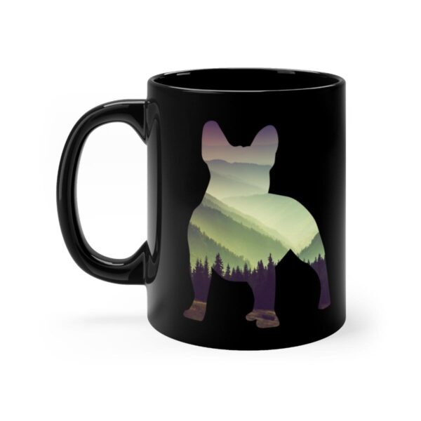 Printify Mug 11oz Frenchie Mountain Black mug 11oz