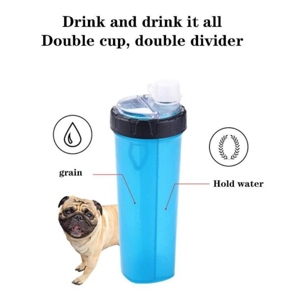 Frenchie World Shop Dog Bowls Frenchie World® 2-in-1 Travel Bottle Bowl