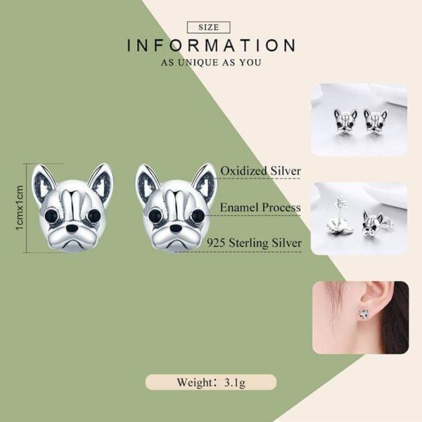 Frenchie World Shop Human accessories Frenchie World® 925 Sterling Silver Earrings