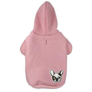 Frenchie World Shop Dog Clothing Pink / XS Frenchie World® basic embroidered hoodie