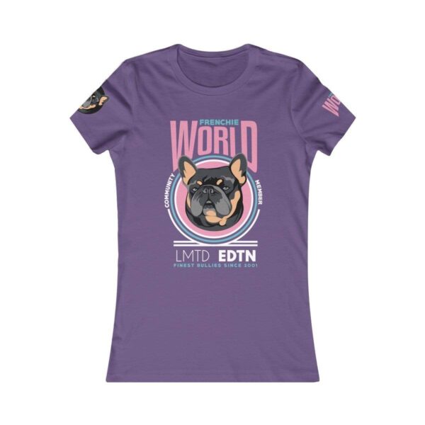 Printify T-Shirt Purple / S Frenchie World Community Member Women's Tee