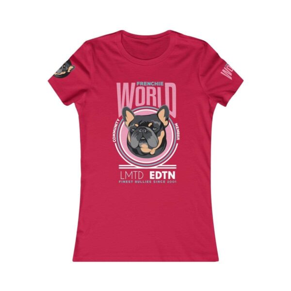 Printify T-Shirt Red / S Frenchie World Community Member Women's Tee