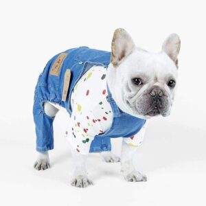 Frenchie World Shop Dog Clothing Frenchie World® Denim Overall
