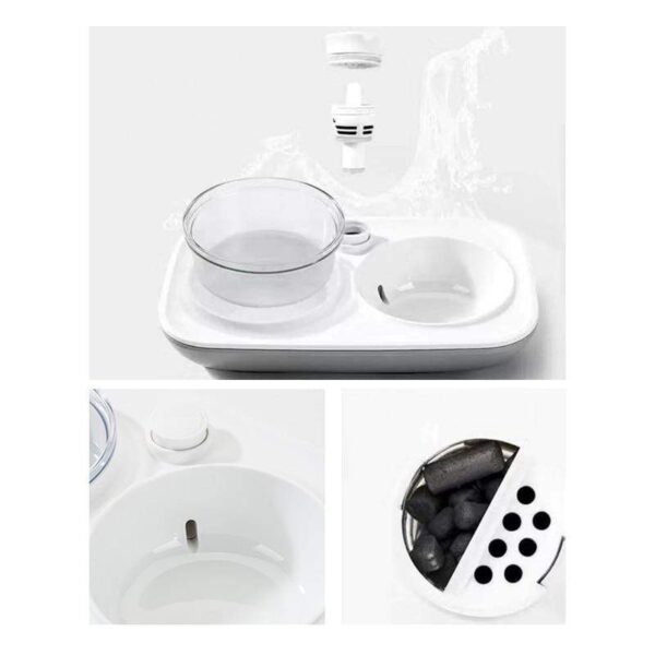 Frenchie World Shop Frenchie World Feeding Bowl With Automatic Water Dispenser