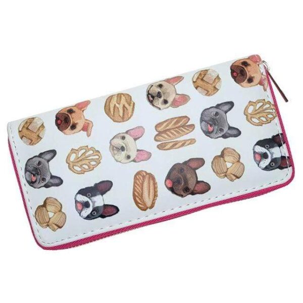 Frenchie World Shop Human accessories Frenchie World® leather womens wallet