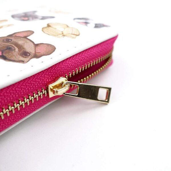 Frenchie World Shop Human accessories Frenchie World® leather womens wallet