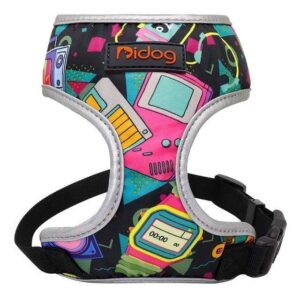 Frenchie World Shop as picture / S Frenchie World Multi Color "Leaves" Harness