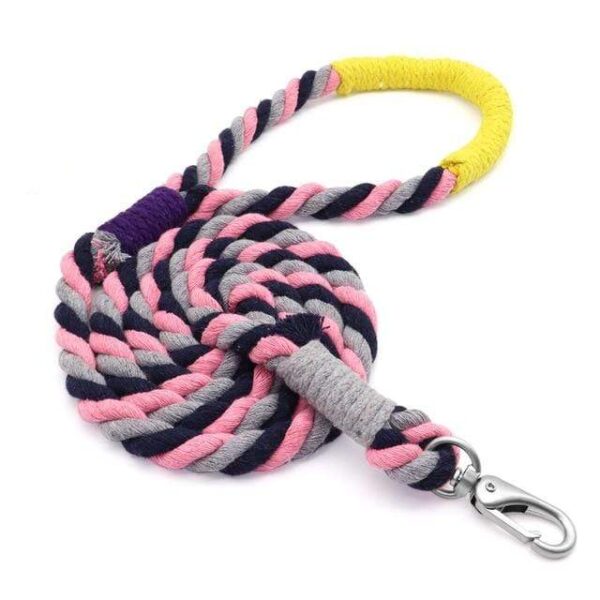 Frenchie World Shop Pink / 1.5x160cm Frenchie World Rope Dog Leash 2