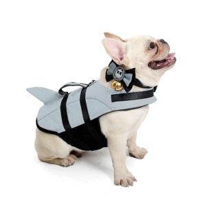 Frenchie World Shop Dog Clothing gray / L Frenchie World® Shark Life Swimming Vest