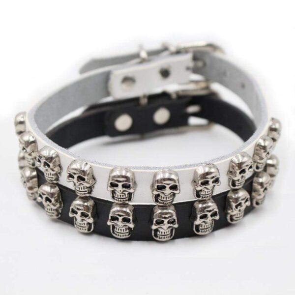 Frenchie World Shop Dog Accessories Frenchie World® Skull leather collars