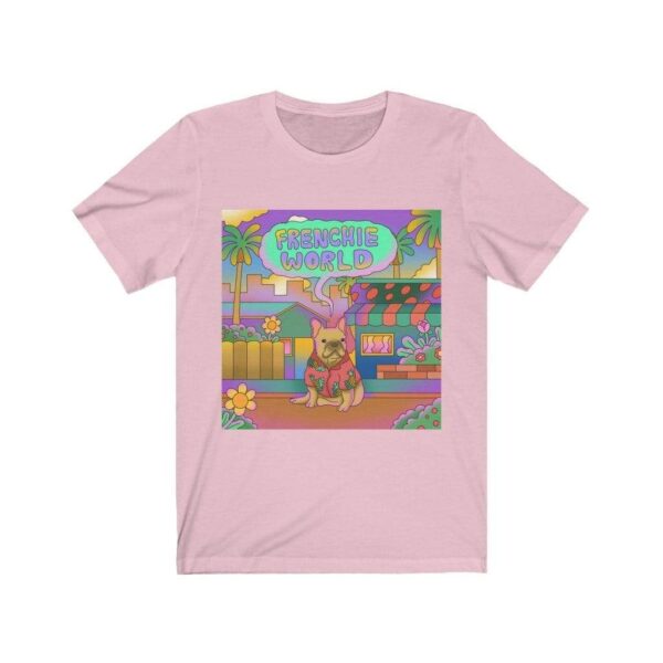 Printify T-Shirt Pink / S Frenchie World Vaporware Exclusive Woman's T-shirt