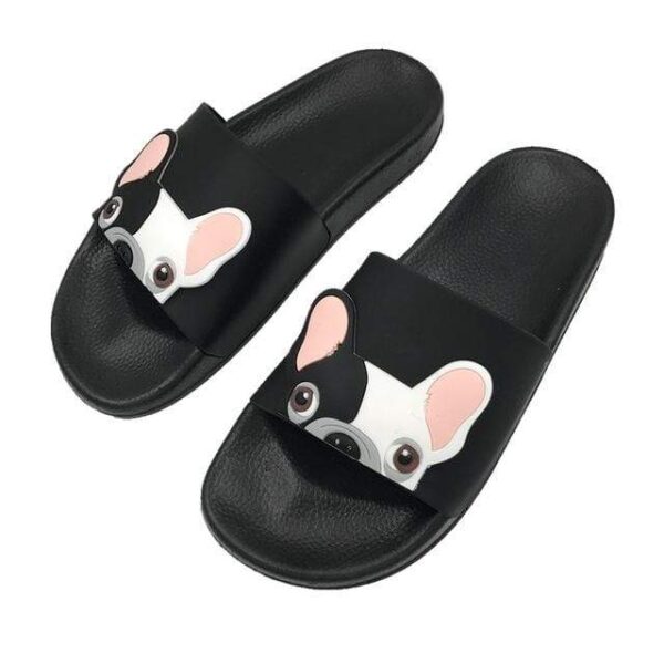 Frenchie World Shop Human clothing Frenchie World® Women French Bulldog pool sliders