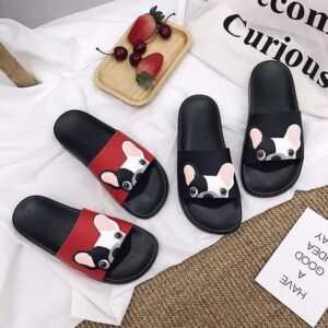 Frenchie World Shop Human clothing Frenchie World® Women French Bulldog pool sliders