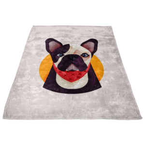 teelaunch Blankets Frenchie World x Nickola Fleece Blanket