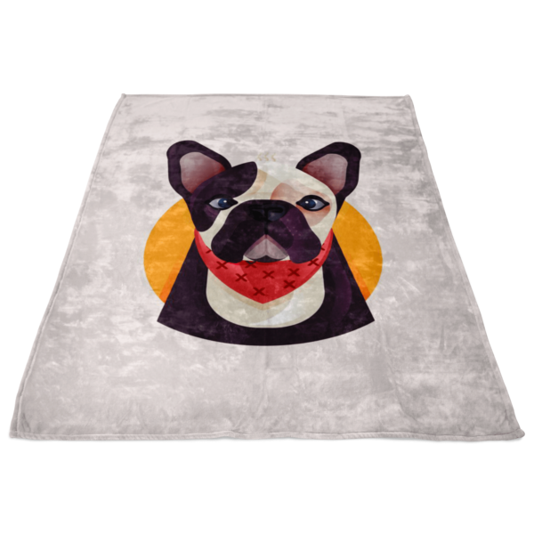 teelaunch Blankets Frenchie World x Nickola Fleece Blanket