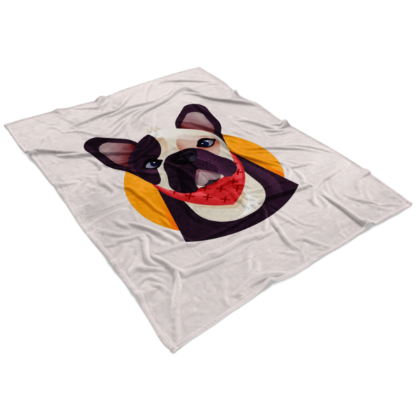 teelaunch Blankets Frenchie World x Nickola Fleece Blanket