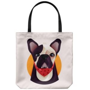 teelaunch Tote Bags Tote bag Frenchie World x Nickola Tote Bag