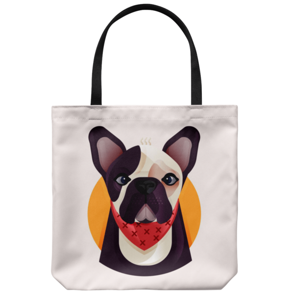 teelaunch Tote Bags Tote bag Frenchie World x Nickola Tote Bag