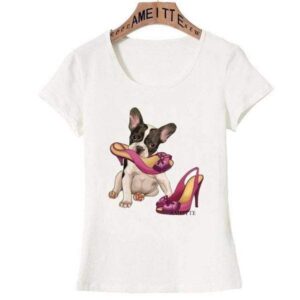 Frenchie World Shop Z7986 / S Frenchies & Shoes Women T-Shirt