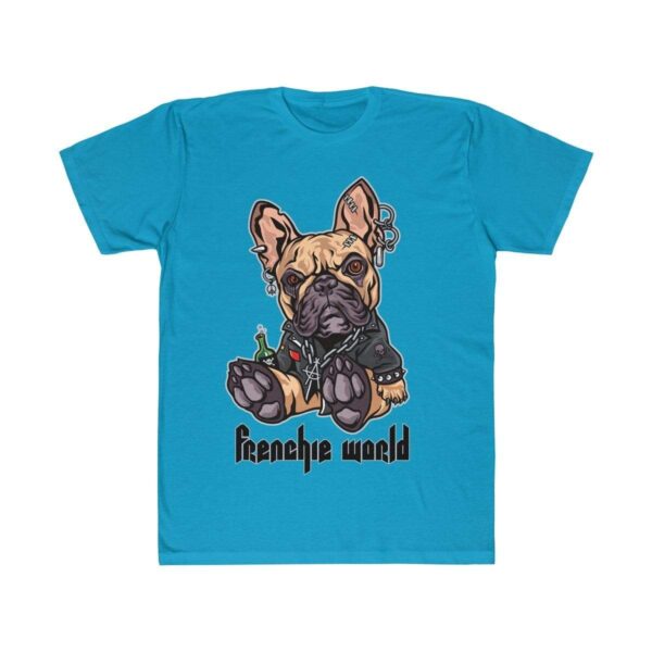 Printify T-Shirt Turquoise / S Frenchies With Attitude Unisex Fitted Tee