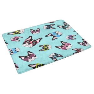Frenchie World Shop 40x60cm Frenchies With Glasses Doormat