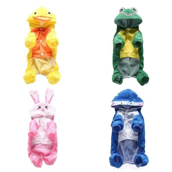 Frenchie World Shop Frog, Shark, Bunny & Chick Reflective Raincoat